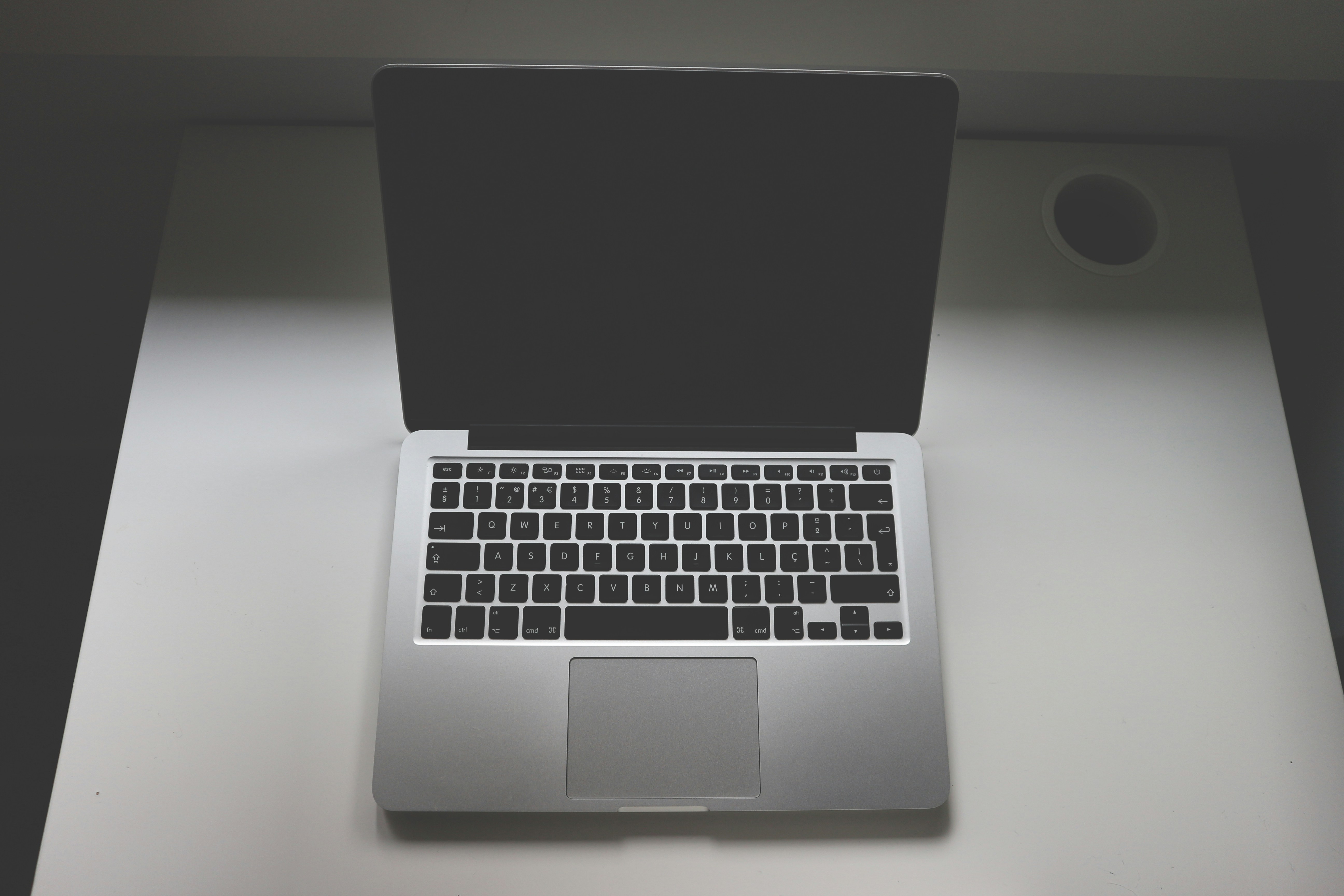 An open Mac